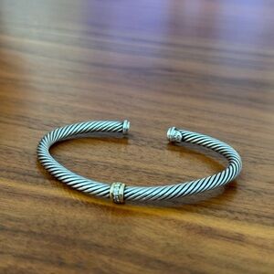 David Yurman Silver Cable Bracelet